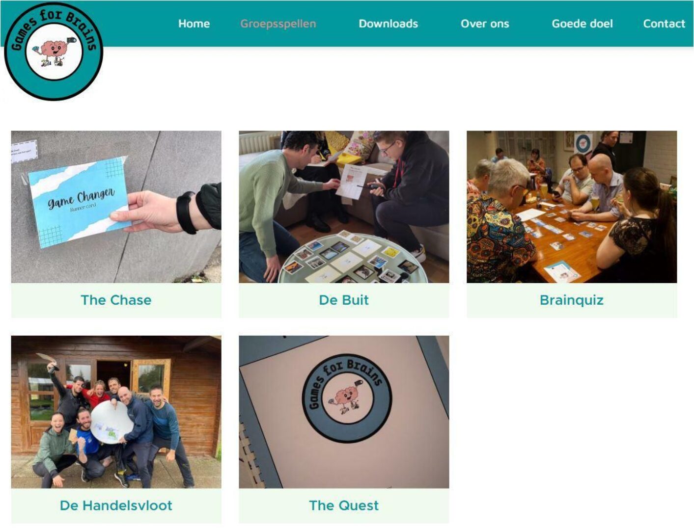 Website met gave onderdelen