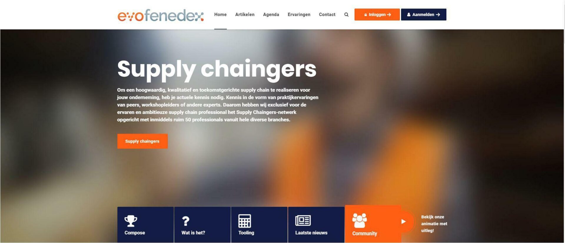 Nieuwe website voor Evofenedex