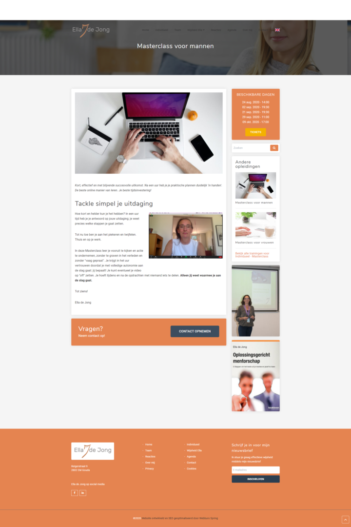 Website met API koppeling